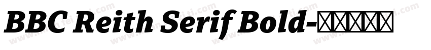 BBC Reith Serif Bold字体转换
